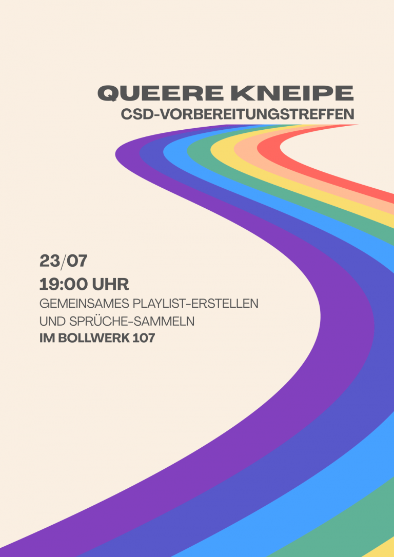 Queere Kneipe: 1. CSD-Vorbereitungstreffen