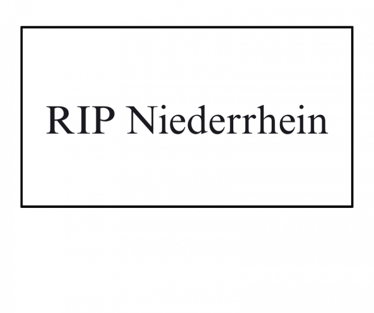 RIP Niederrhein